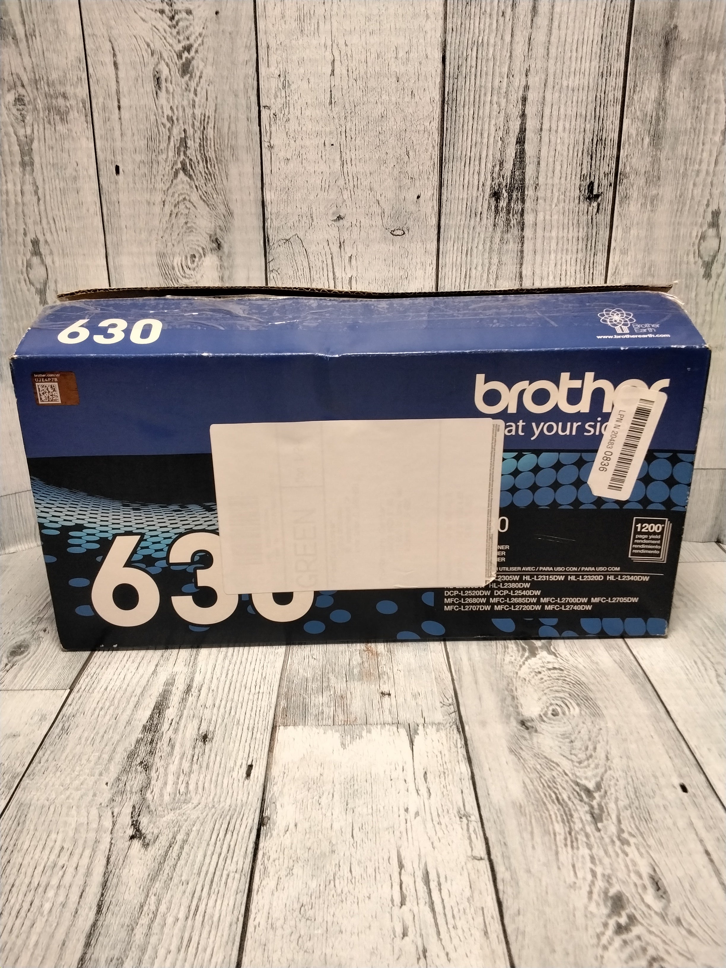 Brother Genuine Standard Yield Toner Cartridge, TN630, Replacement Black Toner (7849734406382)